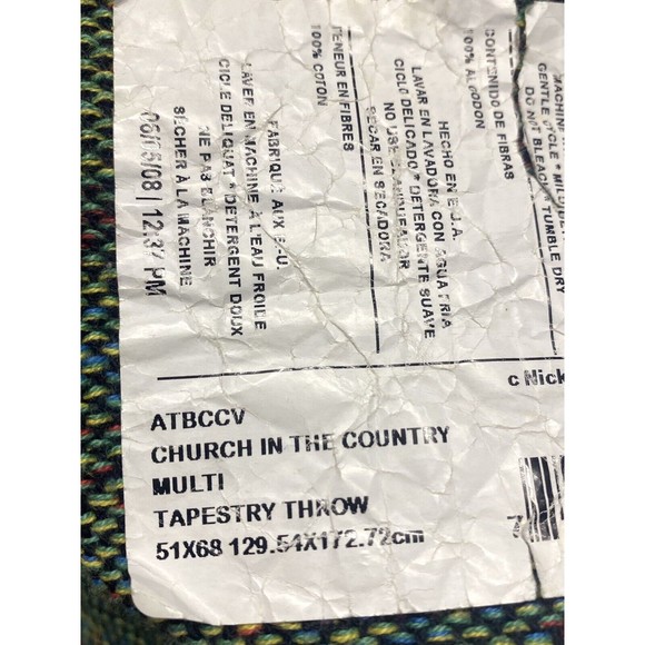 Manual Woodworkers & Weavers Psalm 122: 1 Tapestry Throw Blanket Country Church - Picture 10 of 10